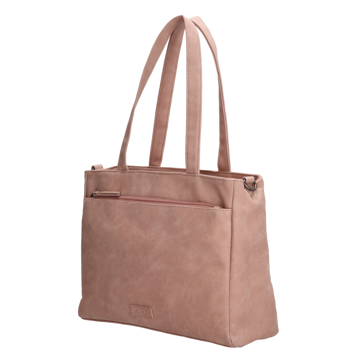 Shopper| Businesstasche 31x24,5cm Hellrosa in Lederoptik - leder-accessoires.com