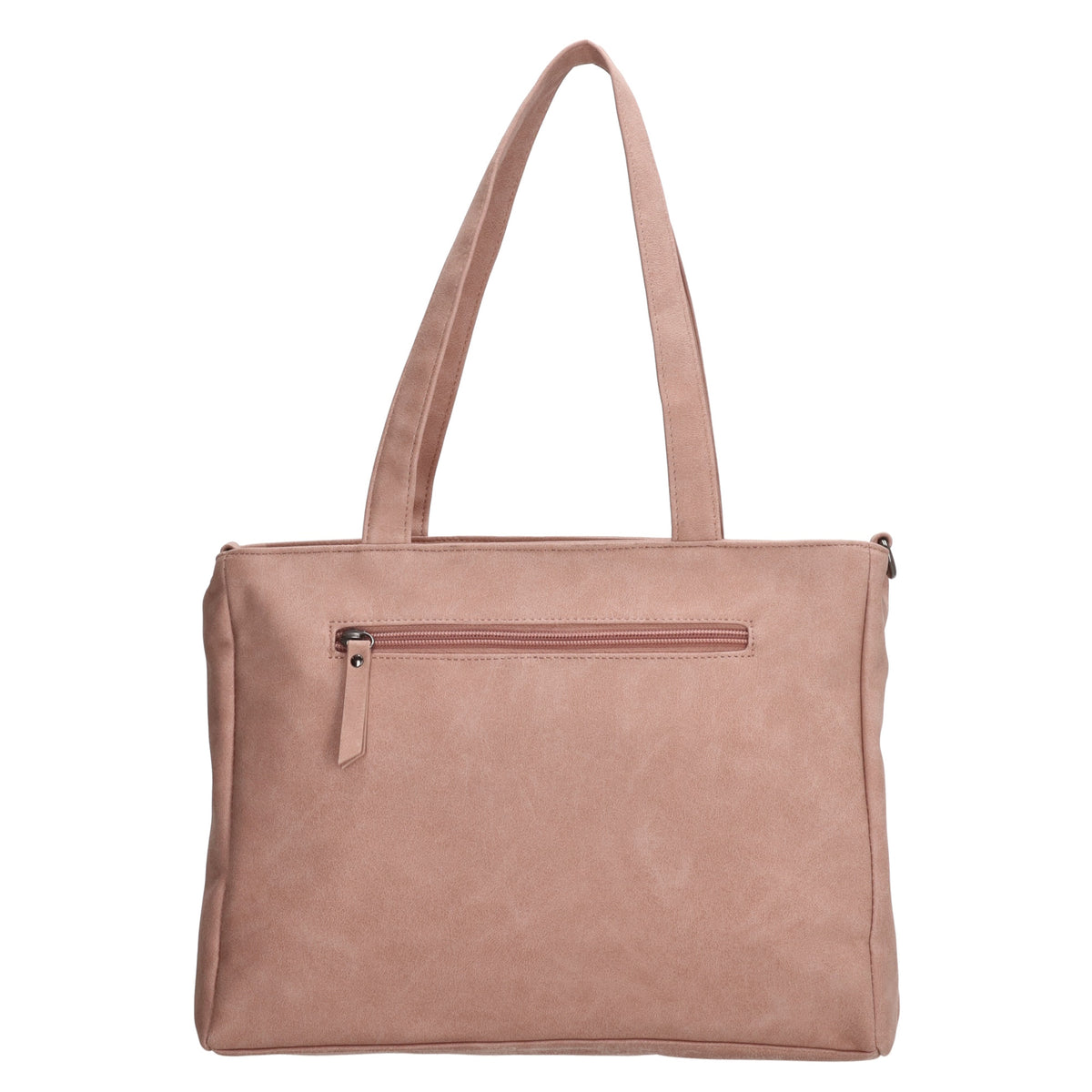 Shopper| Businesstasche 31x24,5cm Hellrosa in Lederoptik - leder-accessoires.com