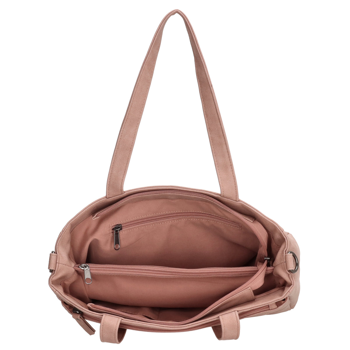 Shopper| Businesstasche 31x24,5cm Hellrosa in Lederoptik - leder-accessoires.com