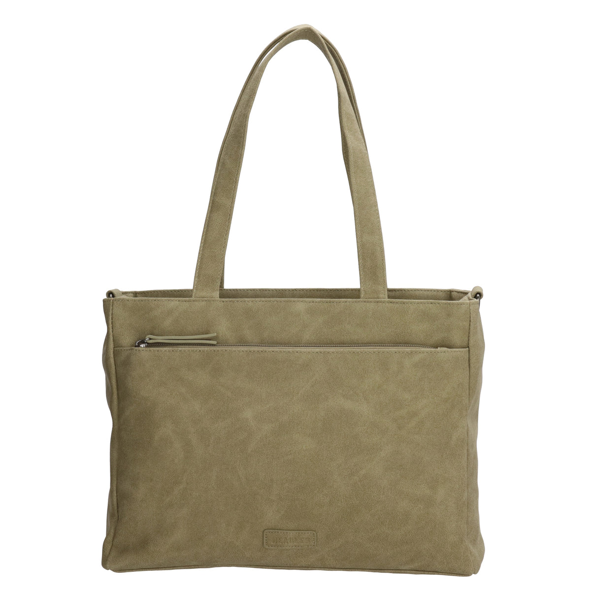 Shopper| Businesstasche 31x24,5cm Hellgrün in Lederoptik - leder-accessoires.com
