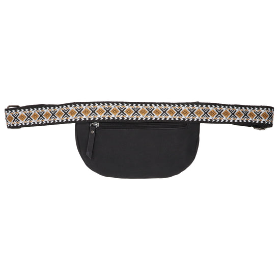 Bodybag 25 x 17cm in marmorierter Optik Schwarz - leder-accessoires.com