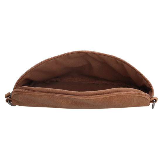 Bodybag 25 x 17cm in marmorierter Optik Braun - leder-accessoires.com