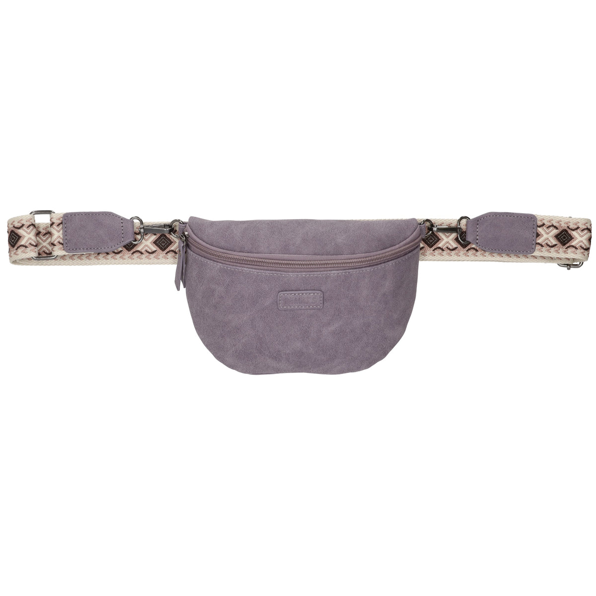 Bodybag 25 x 17cm in marmorierter Optik Lila - leder-accessoires.com