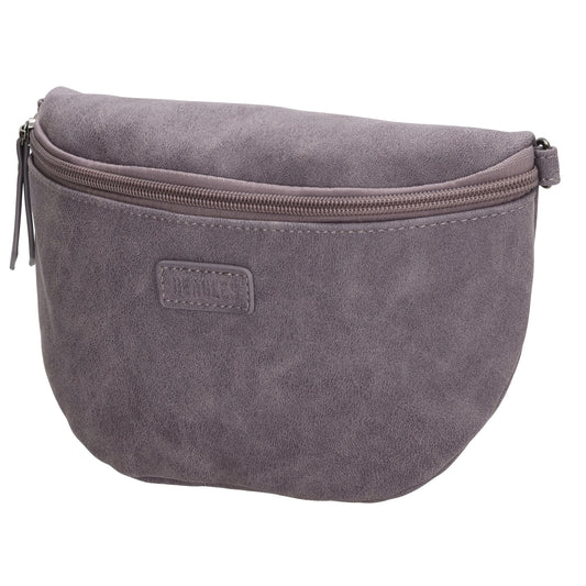 Bodybag 25 x 17cm in marmorierter Optik Lila - leder-accessoires.com