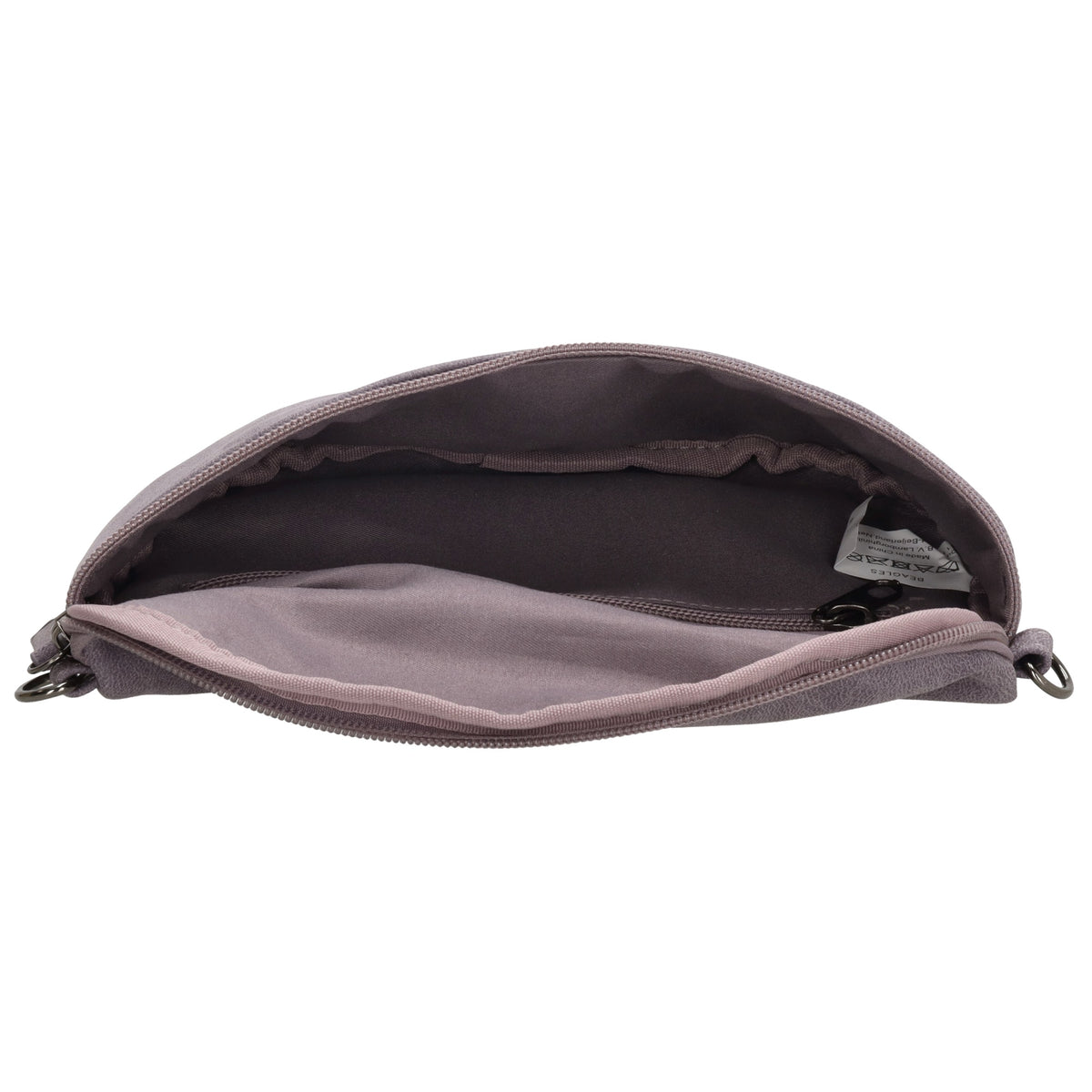 Bodybag 25 x 17cm in marmorierter Optik Lila - leder-accessoires.com