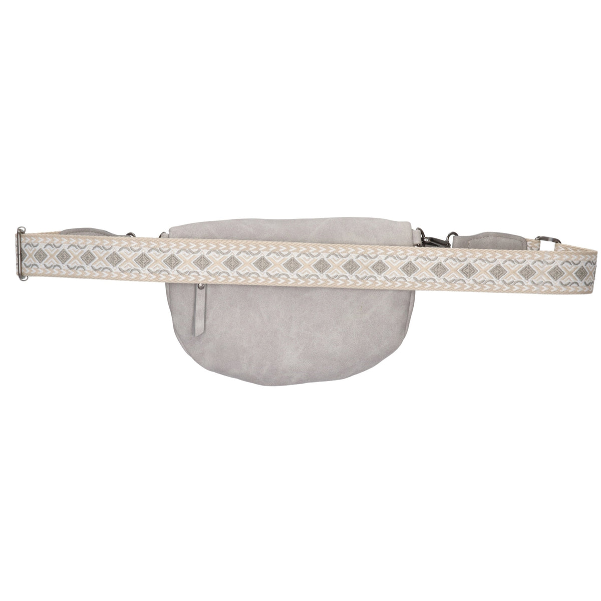 Bodybag 25 x 17cm in marmorierter Optik Hellgrau - leder-accessoires.com