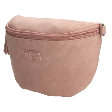 Bodybag 25 x 17cm in marmorierter Optik Hellrosa - leder-accessoires.com