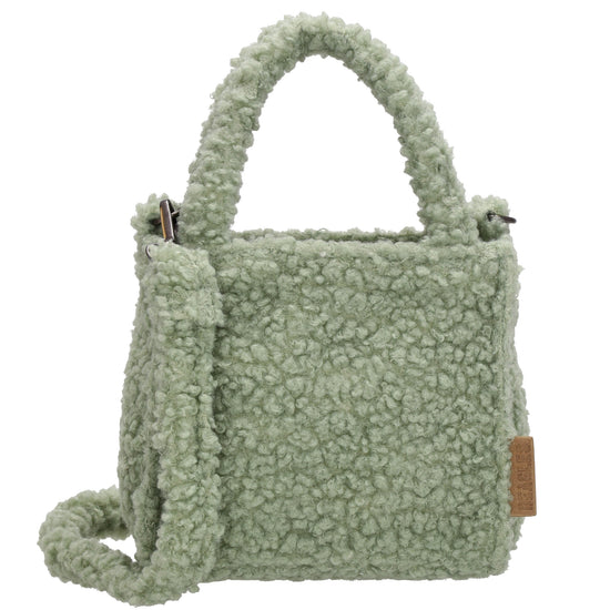 Teddytasche 17 x 17cm in Mint mit Reißverschluss - leder-accessoires.com