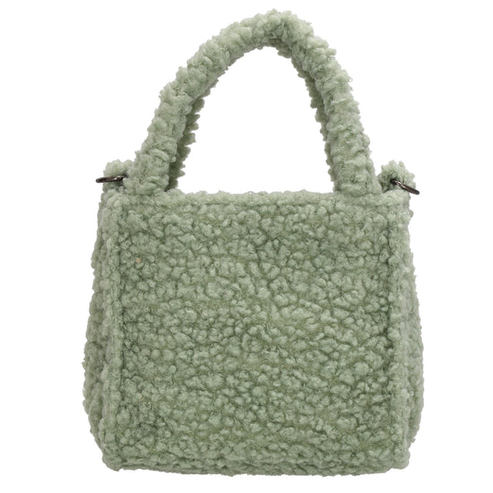 Teddytasche 17 x 17cm in Mint mit Reißverschluss - leder-accessoires.com