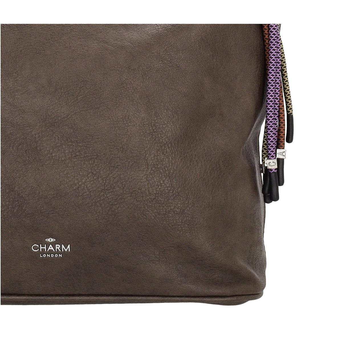 Beuteltasche 30x35cm Dunkelbraun mit Reißverschluss in Lederoptik - leder-accessoires.com