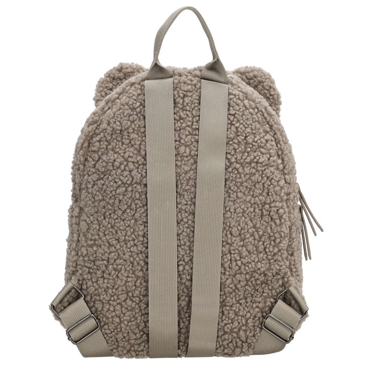 Teddyrucksack 24,5x31cm in Braun mit Reißverschluss - leder-accessoires.com