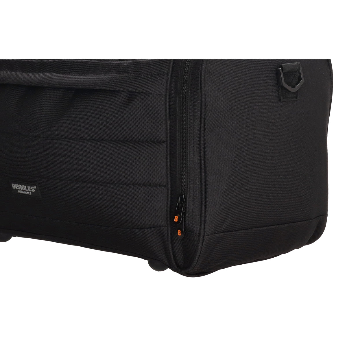 Reisetasche 55 x 30cm in Schwarz mit Seitentaschen - leder-accessoires.com