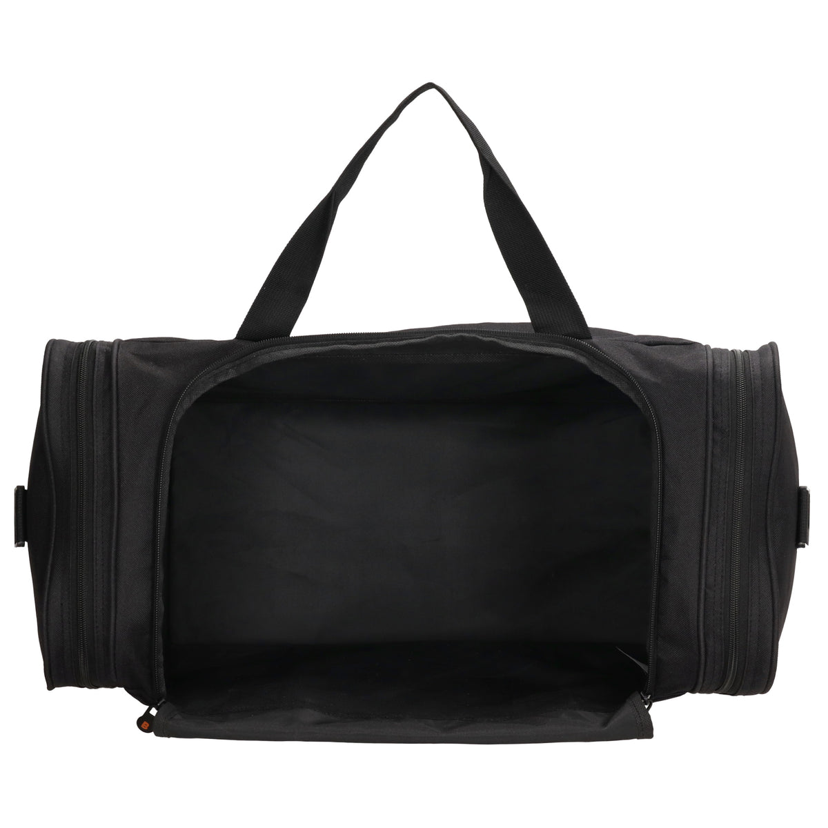 Reisetasche 55 x 30cm in Schwarz mit Seitentaschen - leder-accessoires.com