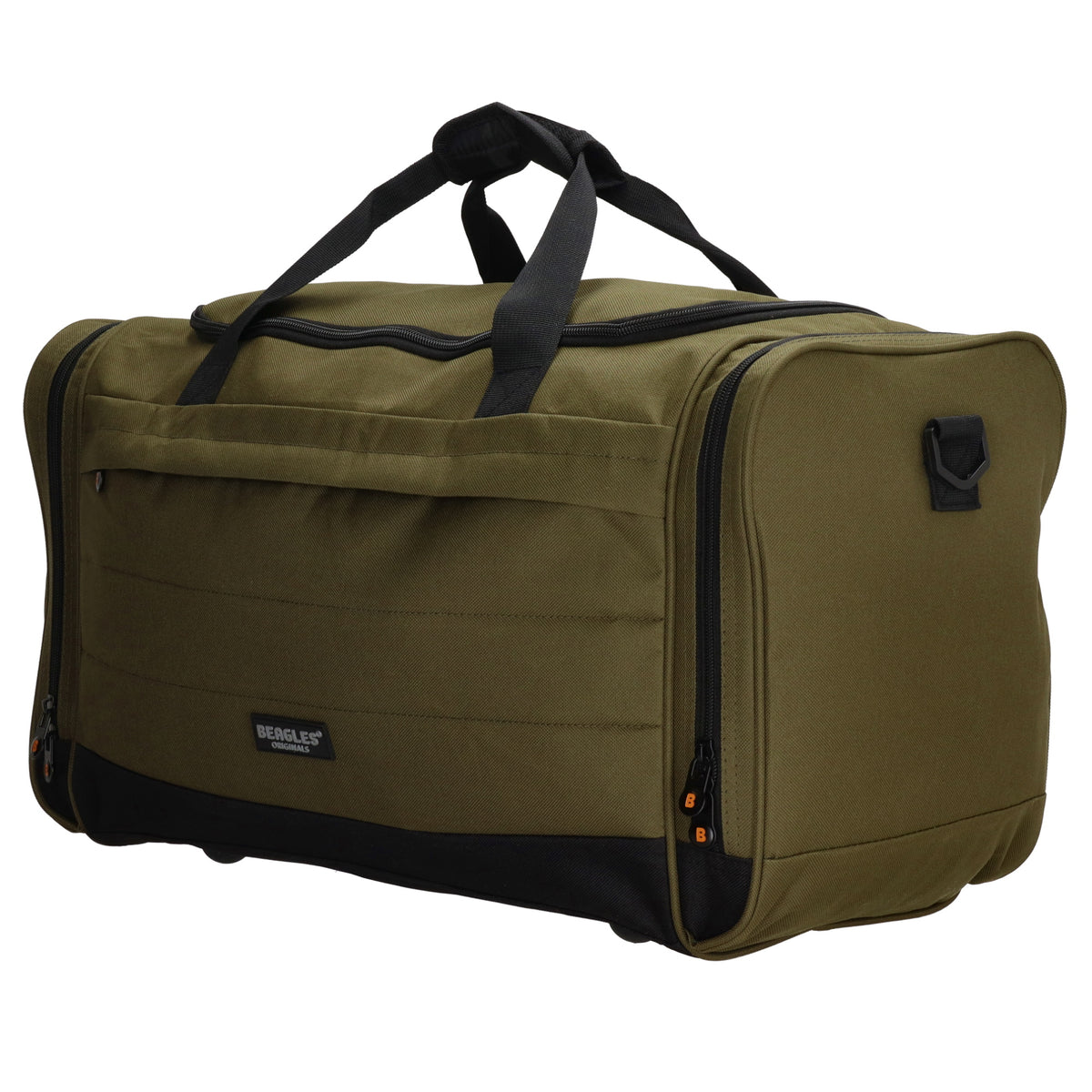 Reisetasche 55 x 30cm in Oliv|Grün mit Seitentaschen - leder-accessoires.com