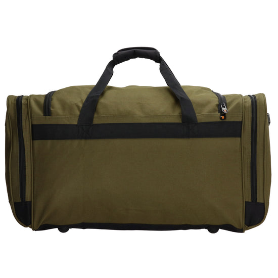 Reisetasche 65 x 34cm in Olivgrün mit Seitentaschen - leder-accessoires.com