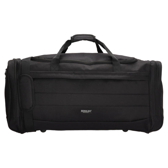 Reisetasche 75 x 35cm in Schwarz mit Seitentaschen - leder-accessoires.com