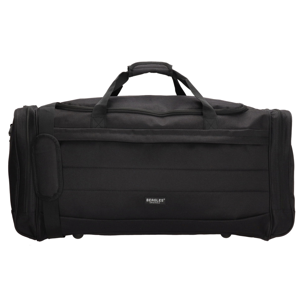 Reisetasche 75 x 35cm in Schwarz mit Seitentaschen - leder-accessoires.com