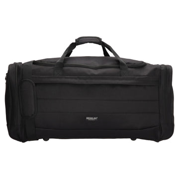 Reisetasche 75 x 35cm in Schwarz mit Seitentaschen - leder-accessoires.com