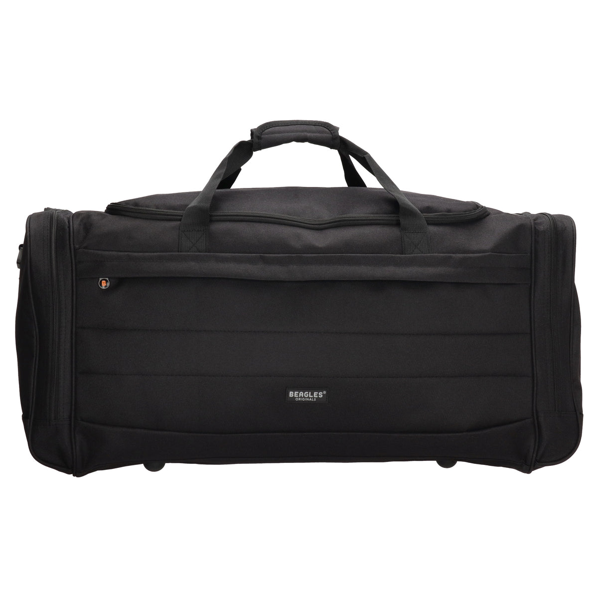 Reisetasche 75 x 35cm in Schwarz mit Seitentaschen - leder-accessoires.com