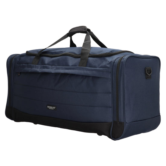 Reisetasche 75 x 35cm in Blau mit Seitentaschen - leder-accessoires.com