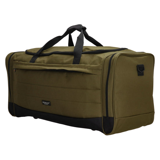 Reisetasche 75 x 35cm in Olivgrün mit Seitentaschen - leder-accessoires.com