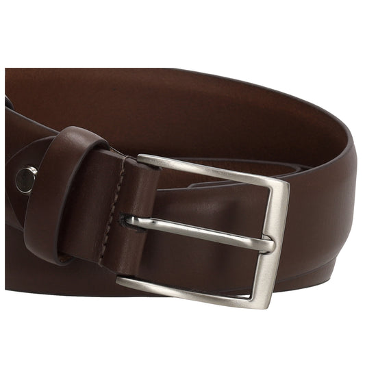 Herren Businessgürtel aus Leder 3,5 cm – Dunkelbraun