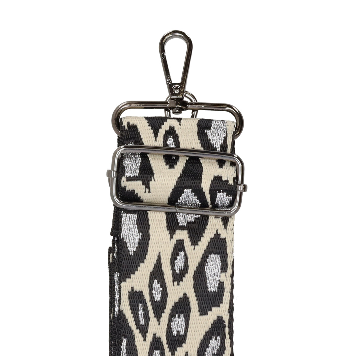 Taschenriemen|Wechselriemen 140cm in Beige|Silber|Schwarz im Leo-Muster - leder-accessoires.com