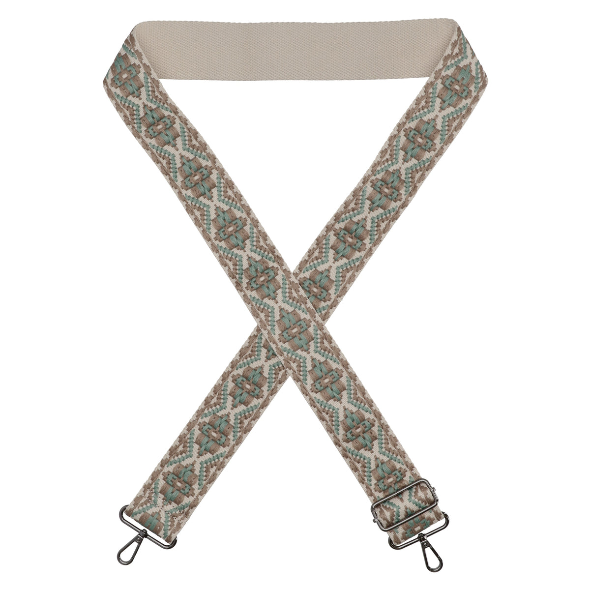 Taschenriemen|Wechselriemen 140cm in Mint|Braun|Beige gemustert - leder-accessoires.com