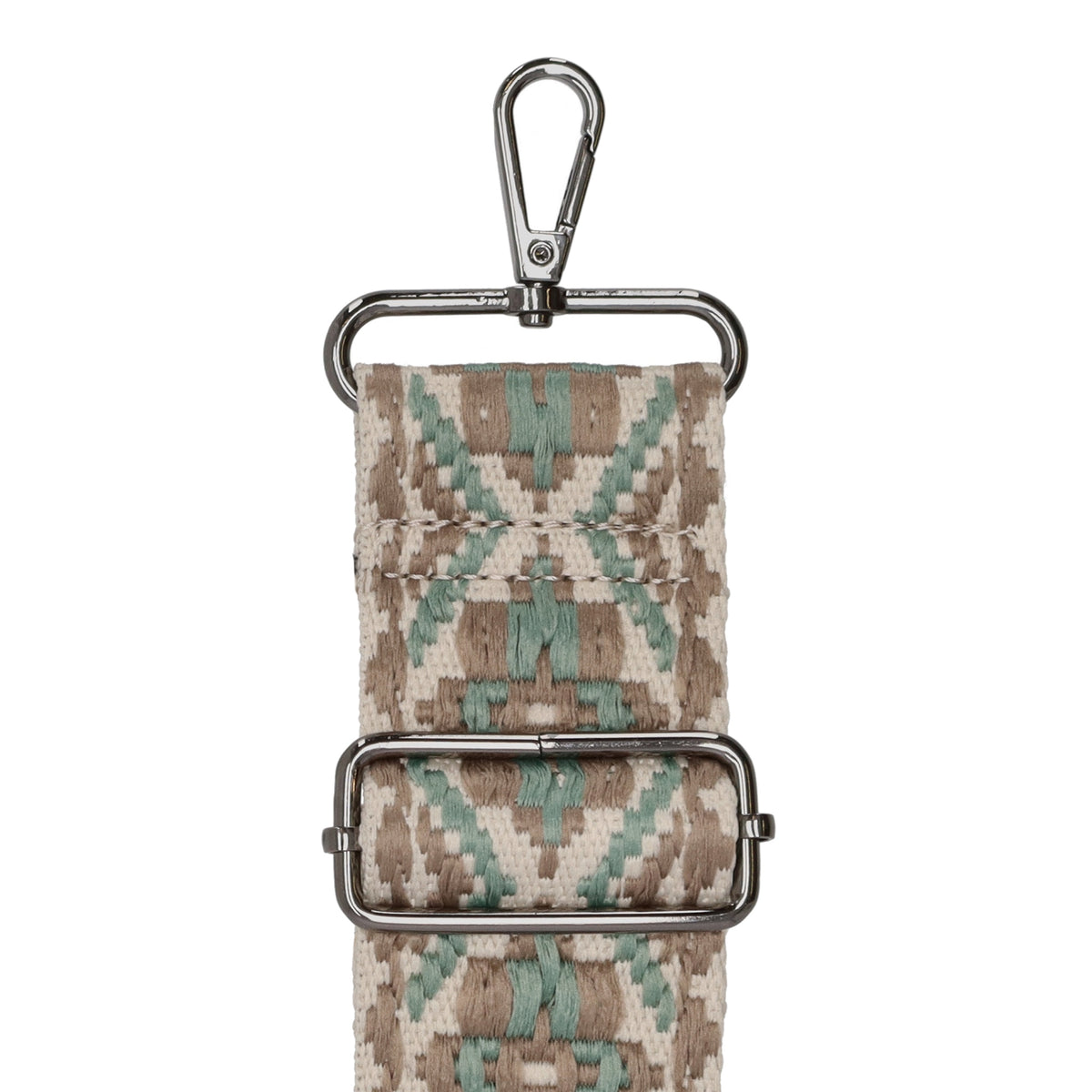 Taschenriemen|Wechselriemen 140cm in Mint|Braun|Beige gemustert - leder-accessoires.com