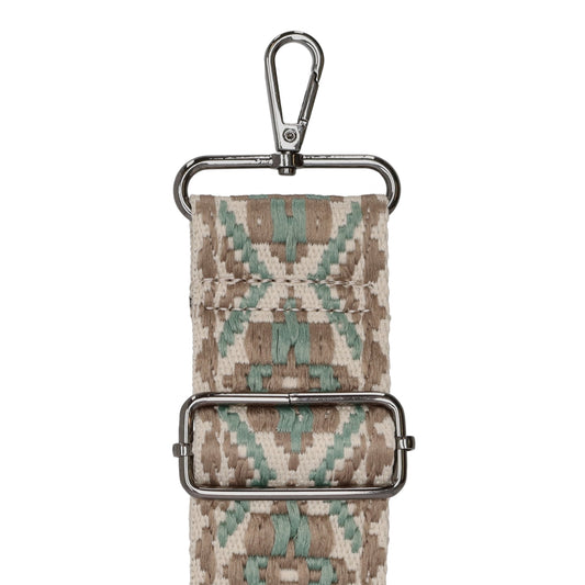 Taschenriemen|Wechselriemen 140cm in Mint|Braun|Beige gemustert - leder-accessoires.com