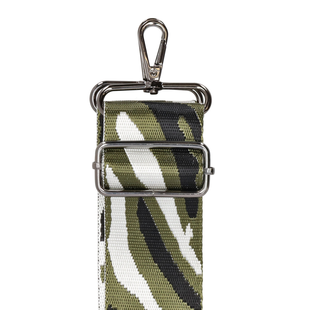 Taschenriemen|Wechselriemen 140cm in Grün|Schwarz|Weiß im Zebra-Muster - leder-accessoires.com