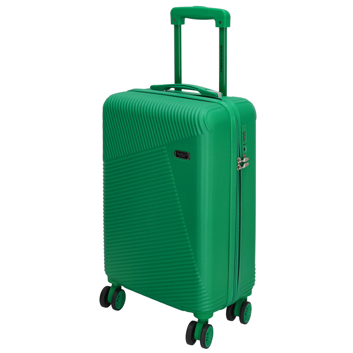 Reisetrolley|Bordgepäck 4-Rad 55cm in Grün aus ABS - leder-accessoires.com