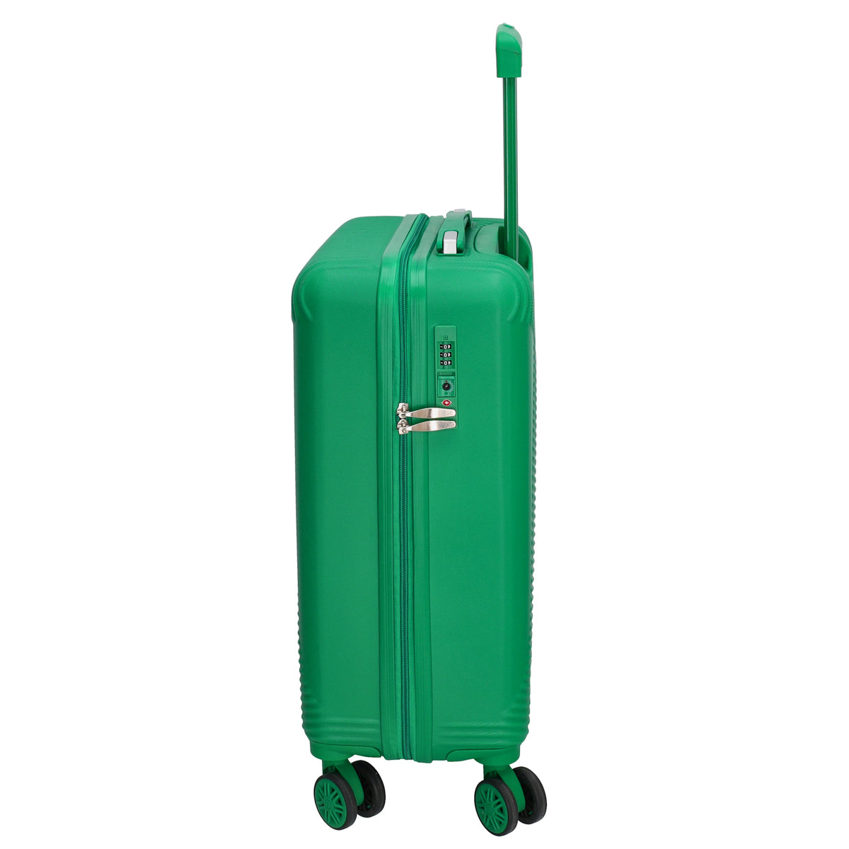 Reisetrolley|Bordgepäck 4-Rad 55cm in Grün aus ABS - leder-accessoires.com