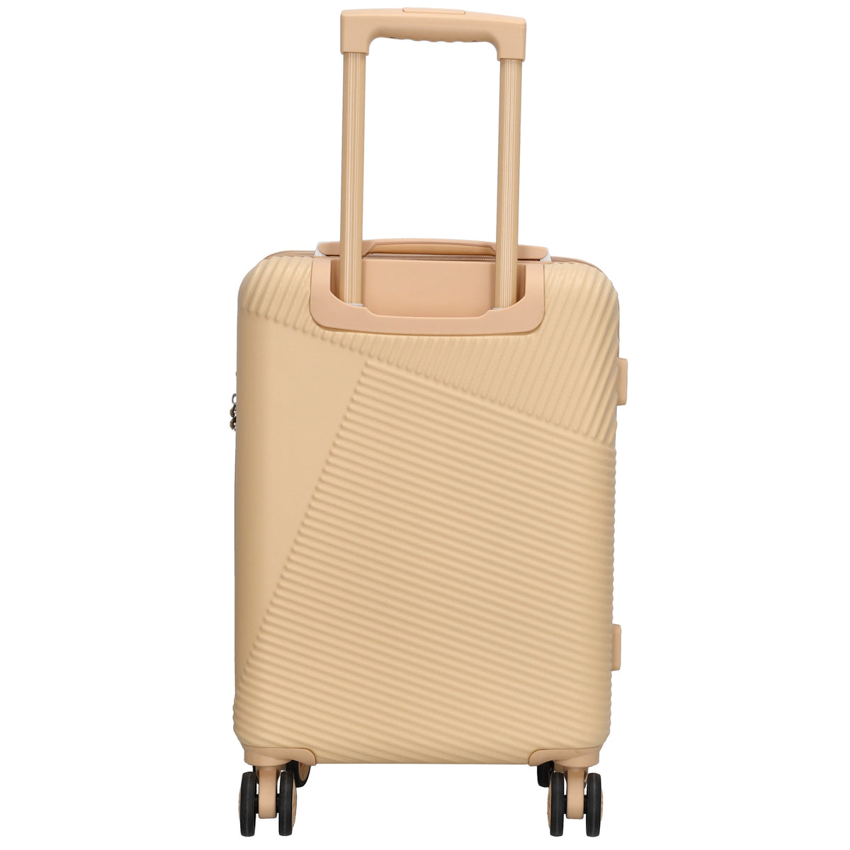Reisetrolley|Bordgepäck 4-Rad 55cm in Champagner aus ABS - leder-accessoires.com