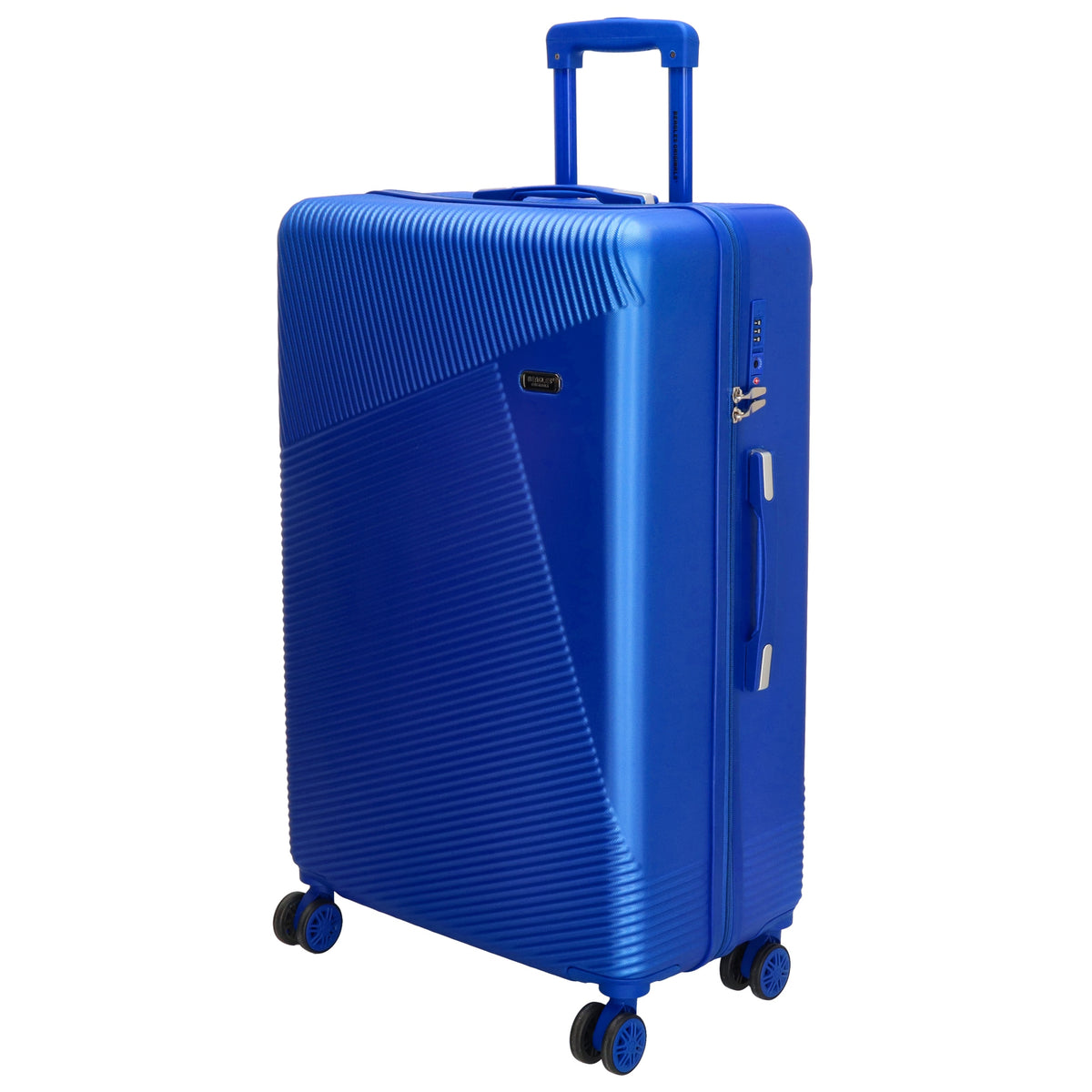 Reisetrolley-Set in Stahlblau mit 4-Rad aus ABS - leder-accessoires.com