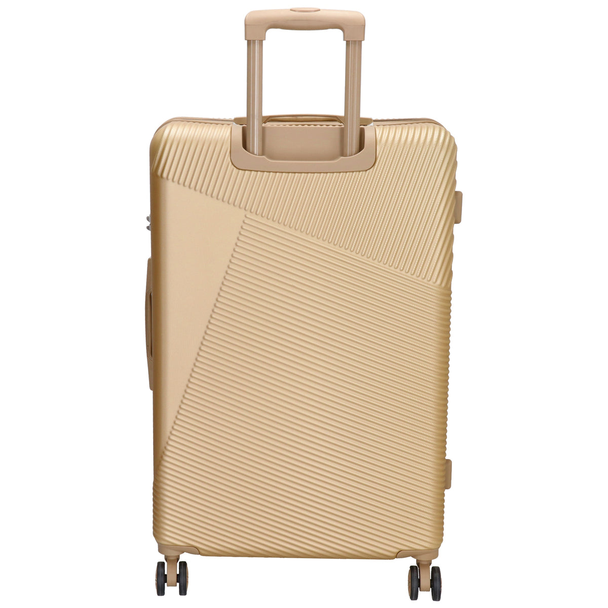 Reisetrolley-Set in Champagner mit 4-Rad aus ABS - leder-accessoires.com