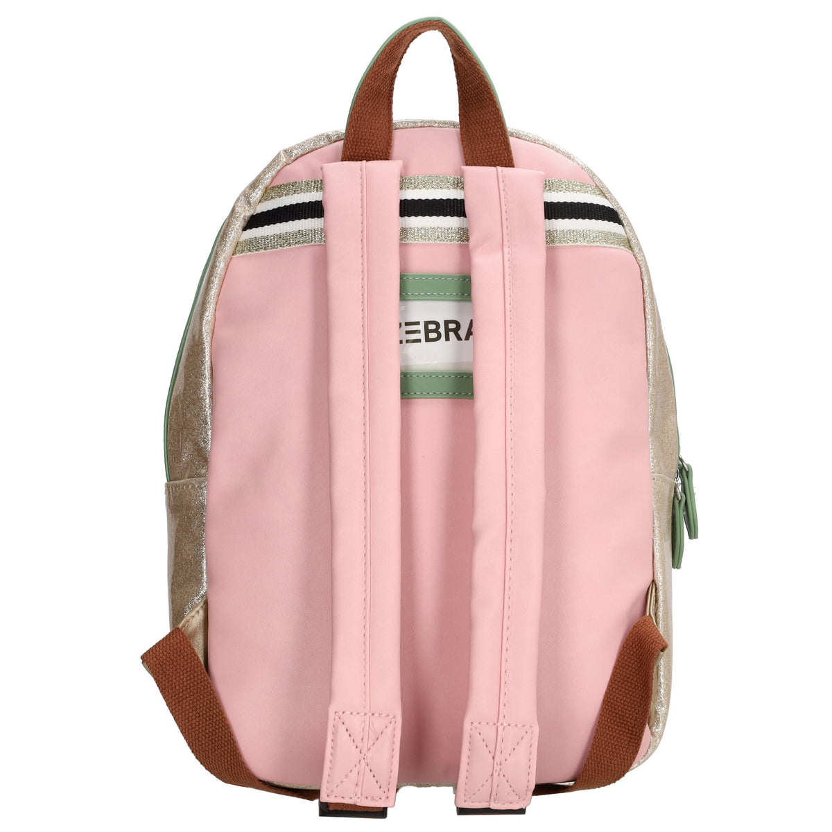 Kinderrucksack 25x35cm mit Glitzer in Gold - leder-accessoires.com