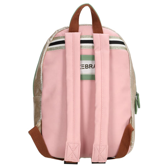 Kinderrucksack 25x35cm mit Glitzer in Gold - leder-accessoires.com