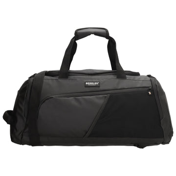 Reisetasche 62 x 27cm in Schwarz|Grau wasserabweisend - leder-accessoires.com
