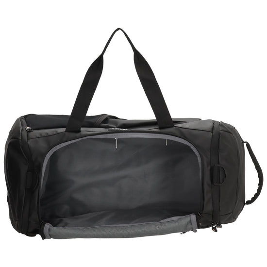 Reisetasche 62 x 27cm in Schwarz|Grau wasserabweisend - leder-accessoires.com