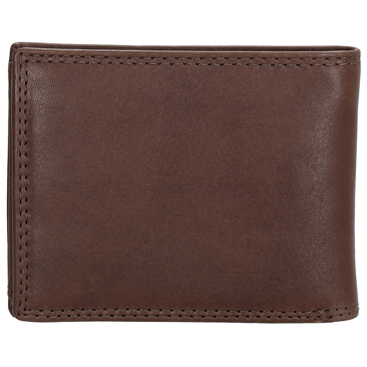 Geldbörse Querformat 11,5 x 9,5cm in Dunkelbraun aus Leder - leder-accessoires.com