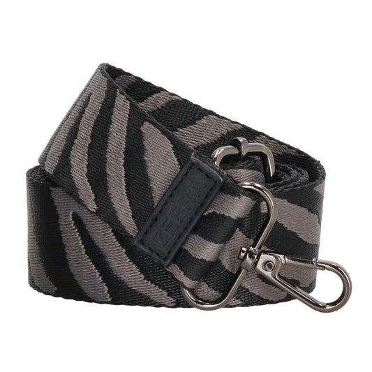 Taschenriemen 75x5cm Schwarz – Verstellbarer Schulterriemen mit Haken - leder-accessoires.com