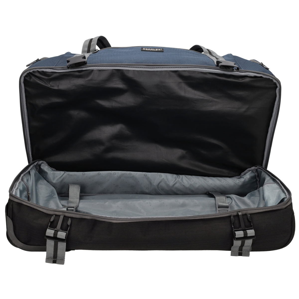 Trolleyreisetasche 60 x 32cm in Blau|Marine mit separatem Staufach unten - leder-accessoires.com