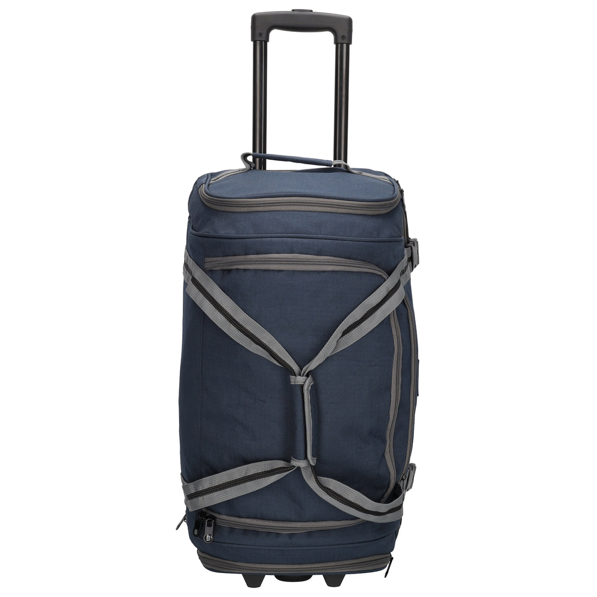 Trolleyreisetasche 60 x 32cm in Blau|Marine mit separatem Staufach unten - leder-accessoires.com