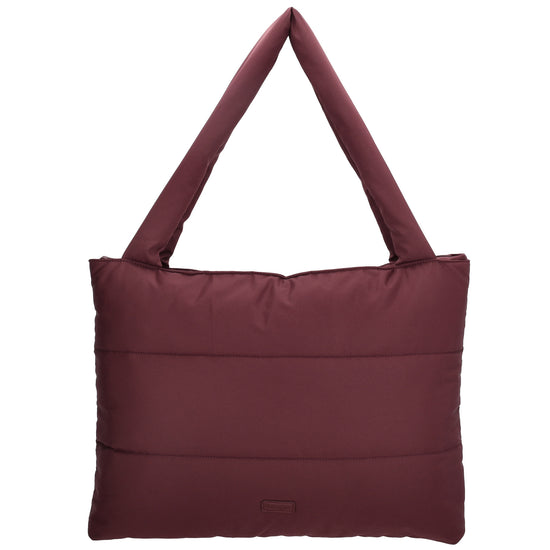 Shopper 55x40cm Weinrot aus Nylon|Polyester - leder-accessoires.com