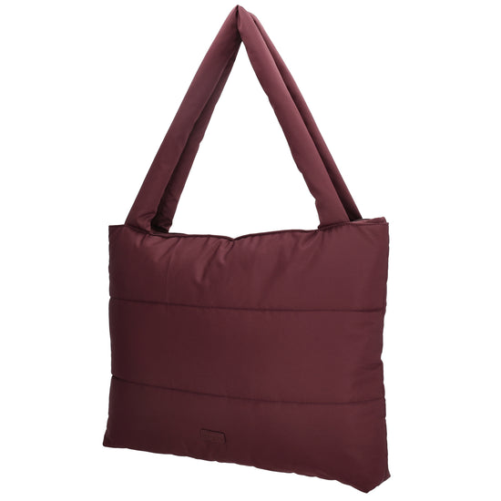 Shopper 55x40cm Weinrot aus Nylon|Polyester - leder-accessoires.com
