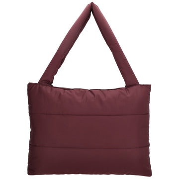 Shopper 55x40cm Weinrot aus Nylon|Polyester - leder-accessoires.com