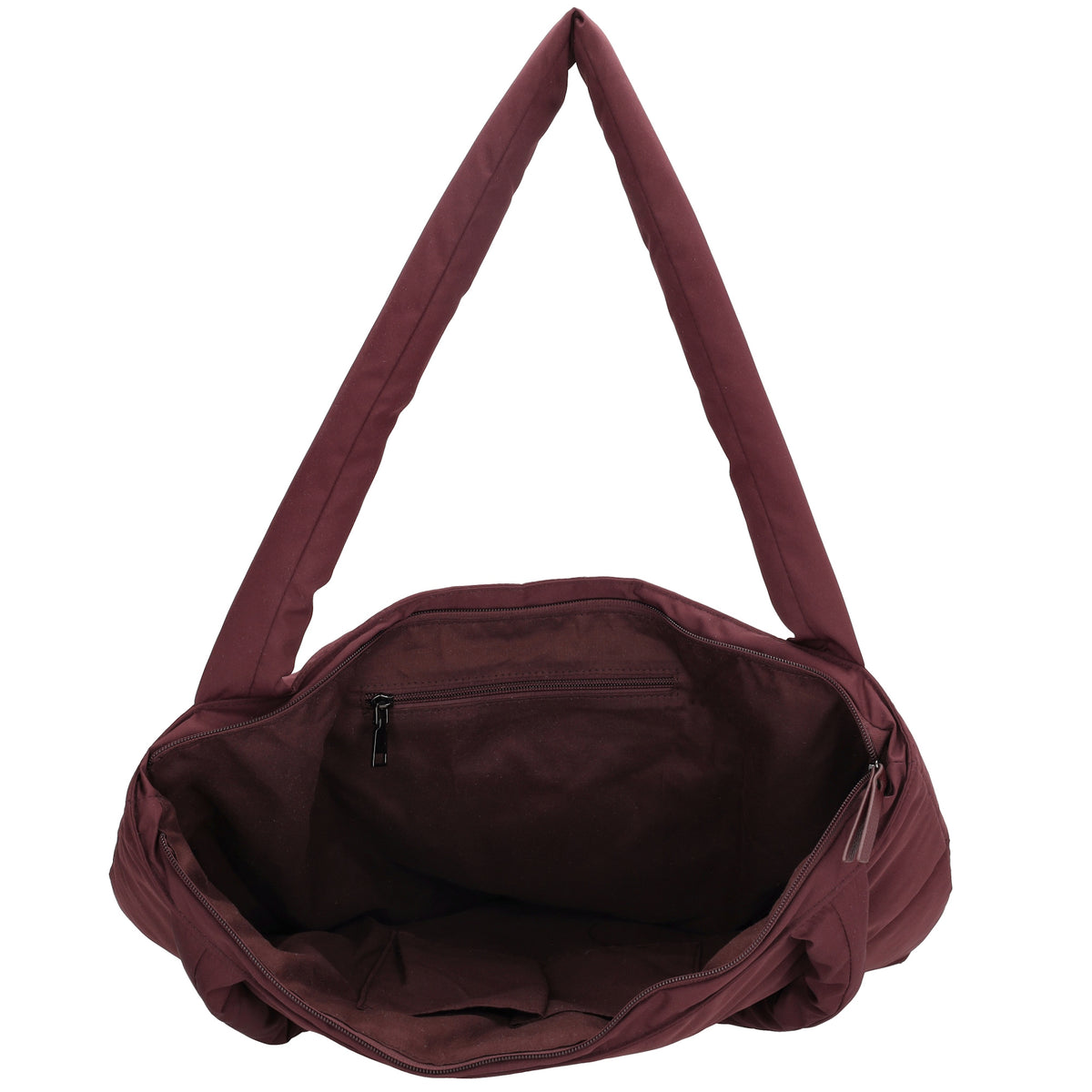 Shopper 55x40cm Weinrot aus Nylon|Polyester - leder-accessoires.com