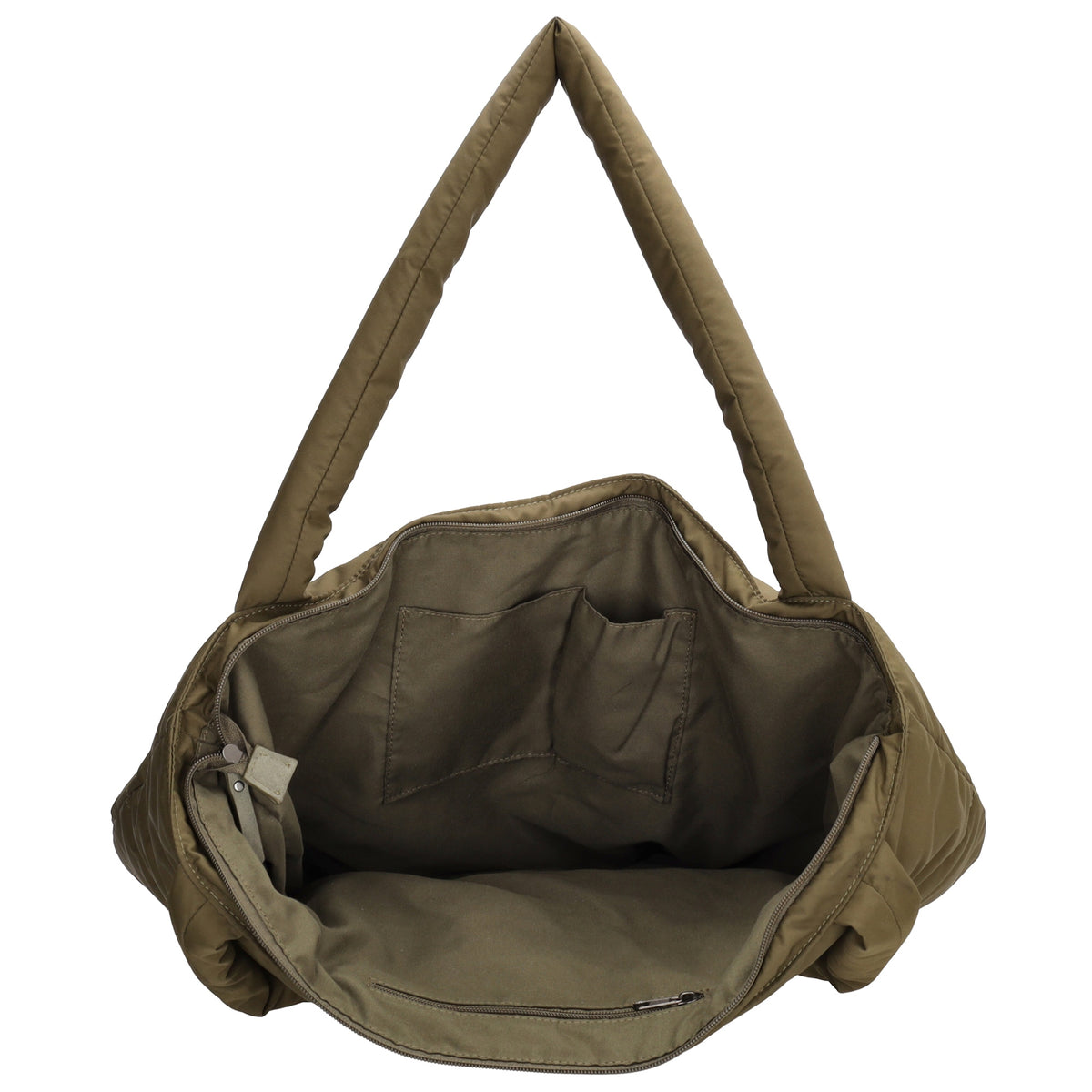 Shopper 55x40cm Oliv aus Nylon|Polyester - leder-accessoires.com