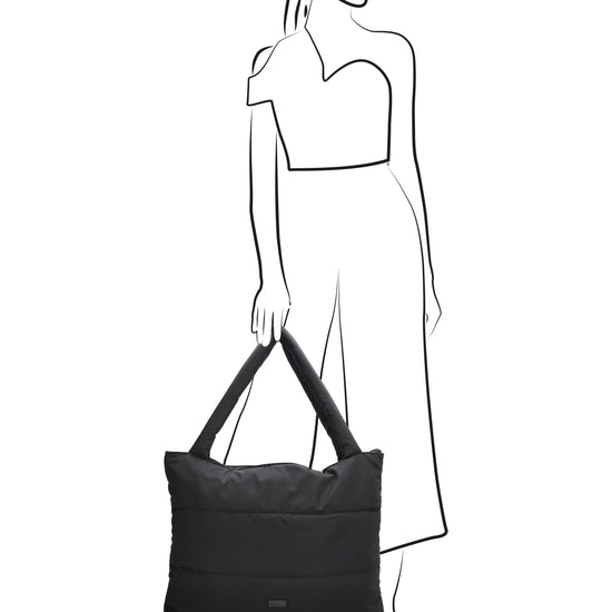 Shopper 55x40cm Oliv aus Nylon|Polyester - leder-accessoires.com